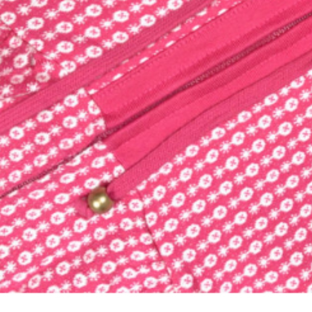 Juicy Couture XL Pink White Hoodie Hooded Zip Top - Picture 5 of 7